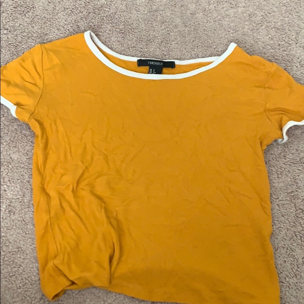 F21 Yellow Croptop